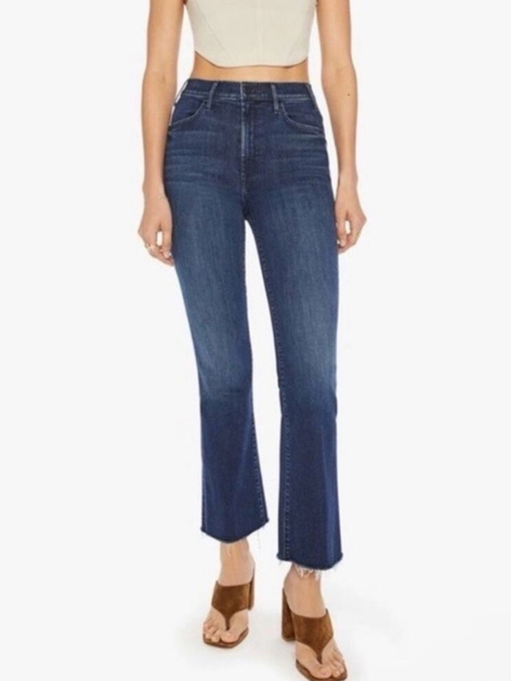 Mother The Hustler ankle fray jeans 28 EUC
